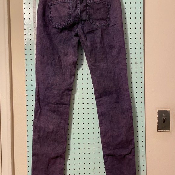 Forever 21 Women's Size 26 Purple Distressed Jeans Button Front Denim Pants - Picture 2 of 4